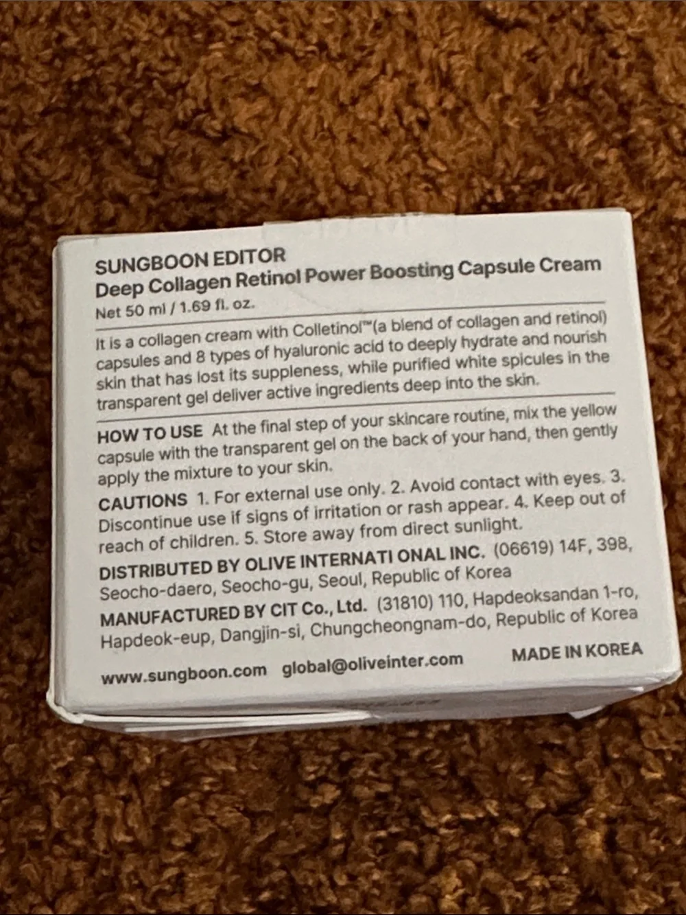 Deep Collagen Retinol Power Boosting Capsule Cream